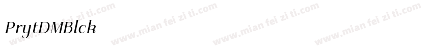 Priyati DEMO Black字体转换